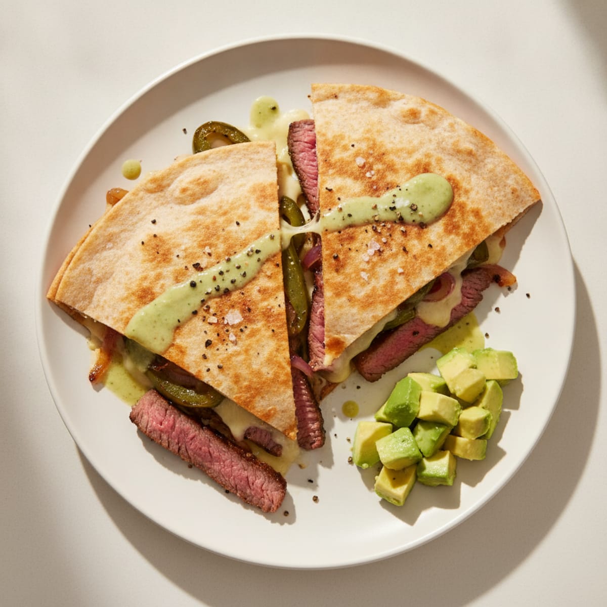 Steak and Poblano Quesadillas