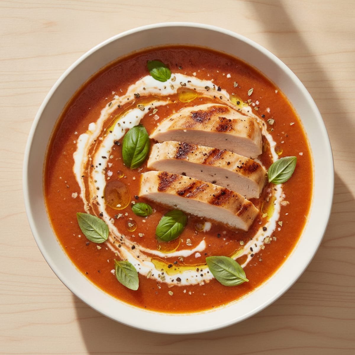 Roasted Tomato Basil Soup