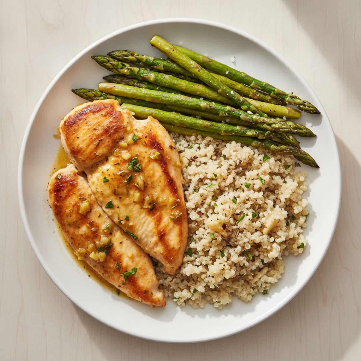 Lemon Herb Chicken with Roasted Asparagus