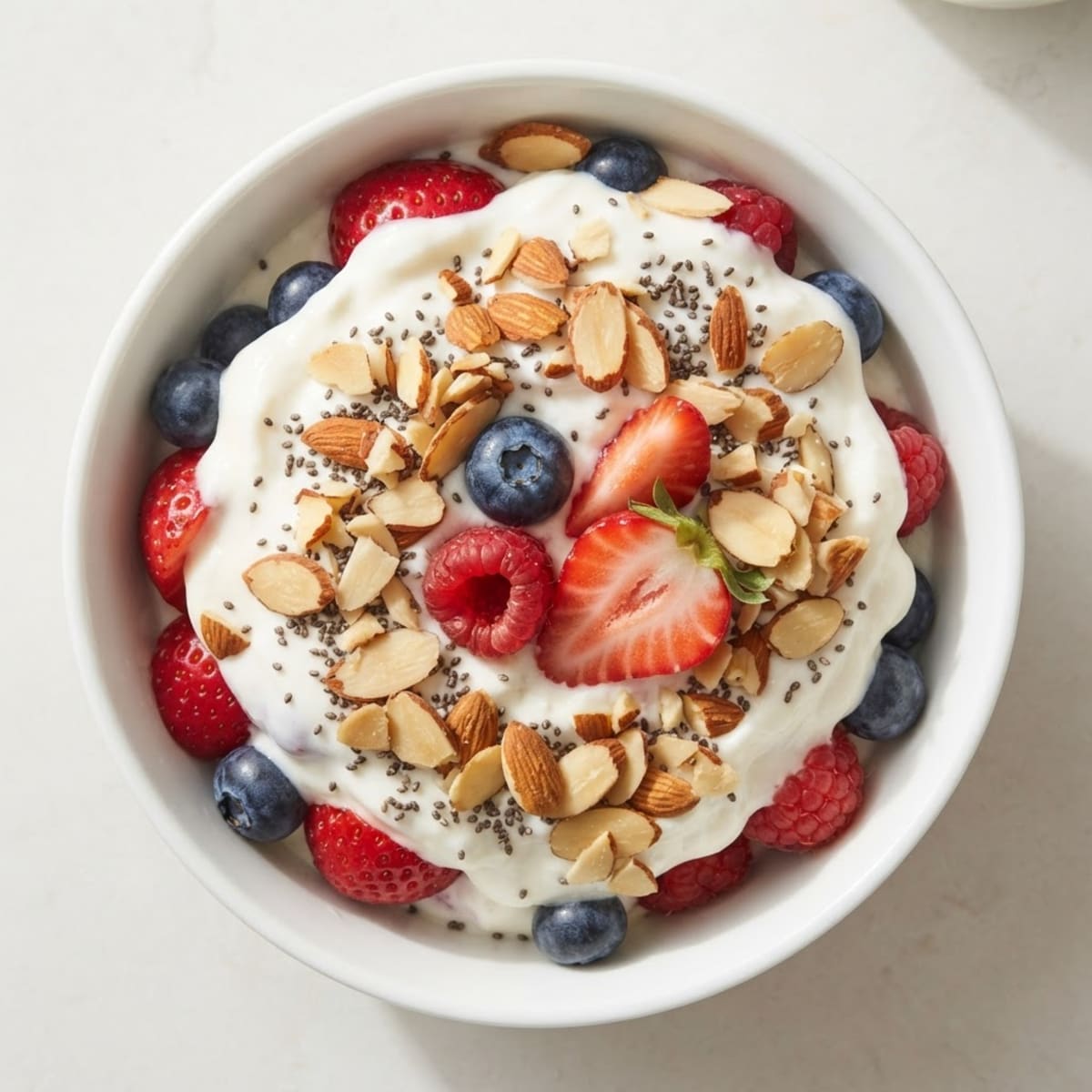 Creamy Greek Yogurt Protein Pudding with Mixed Berries