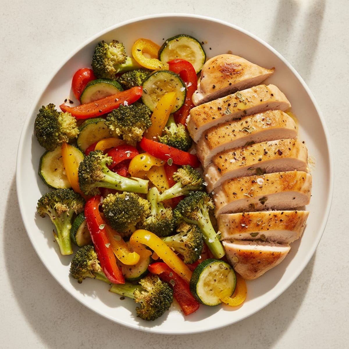 Lemon Herb Chicken with Roasted Vegetables