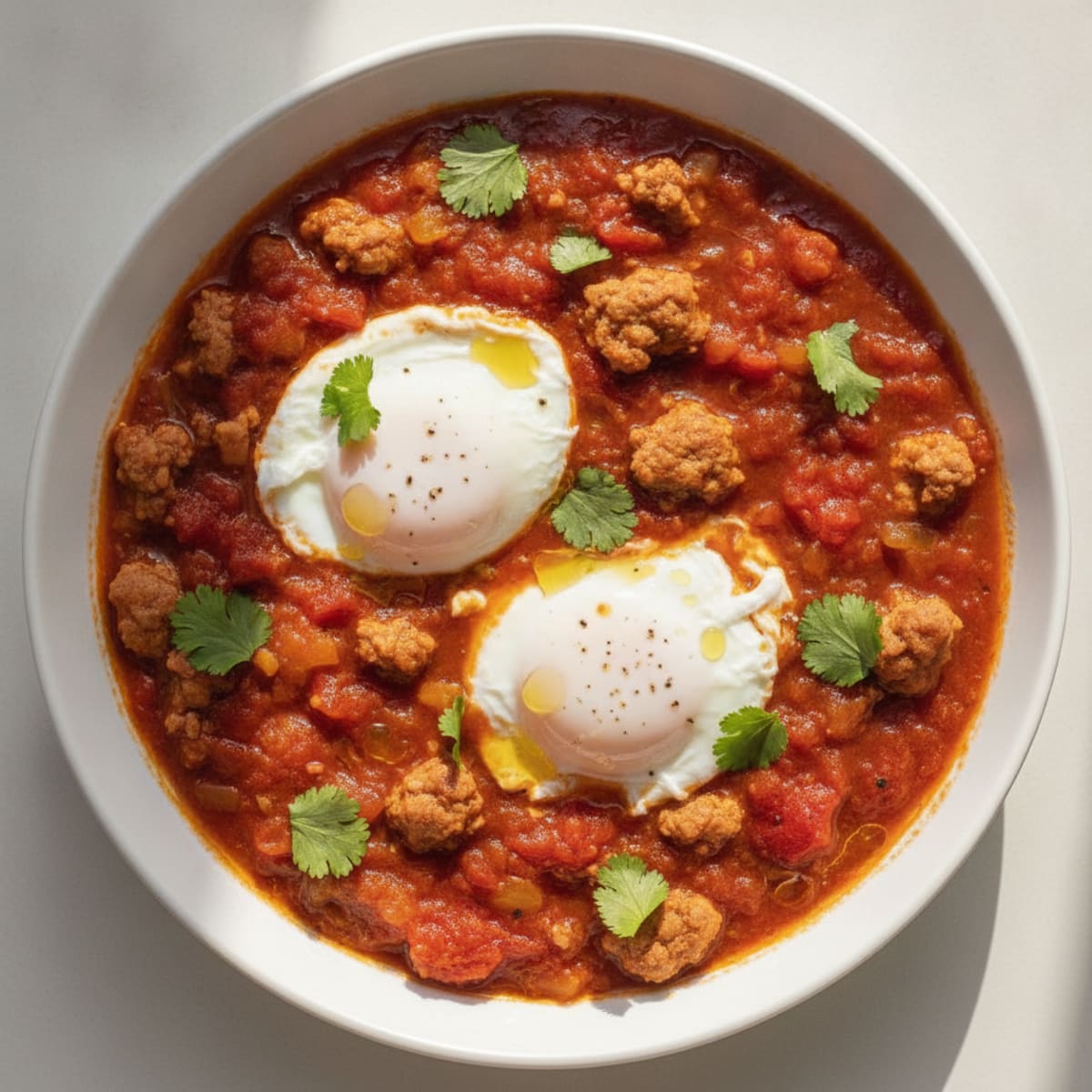Spiced Tomato and Poached Egg Shakshuka