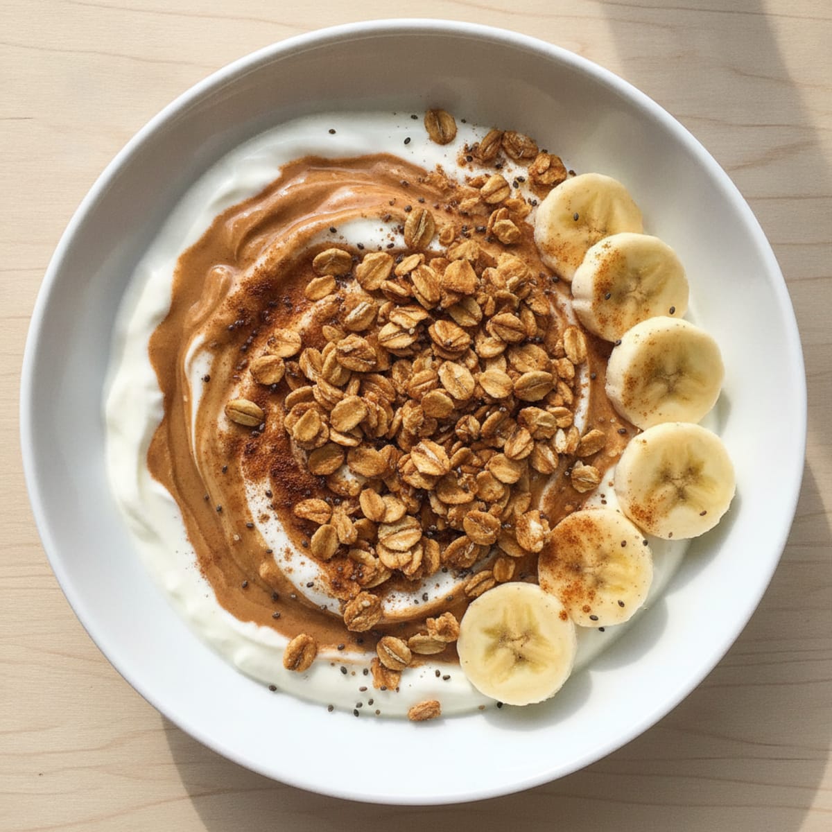 High-Protein Yogurt Bowl with Oats and Banana