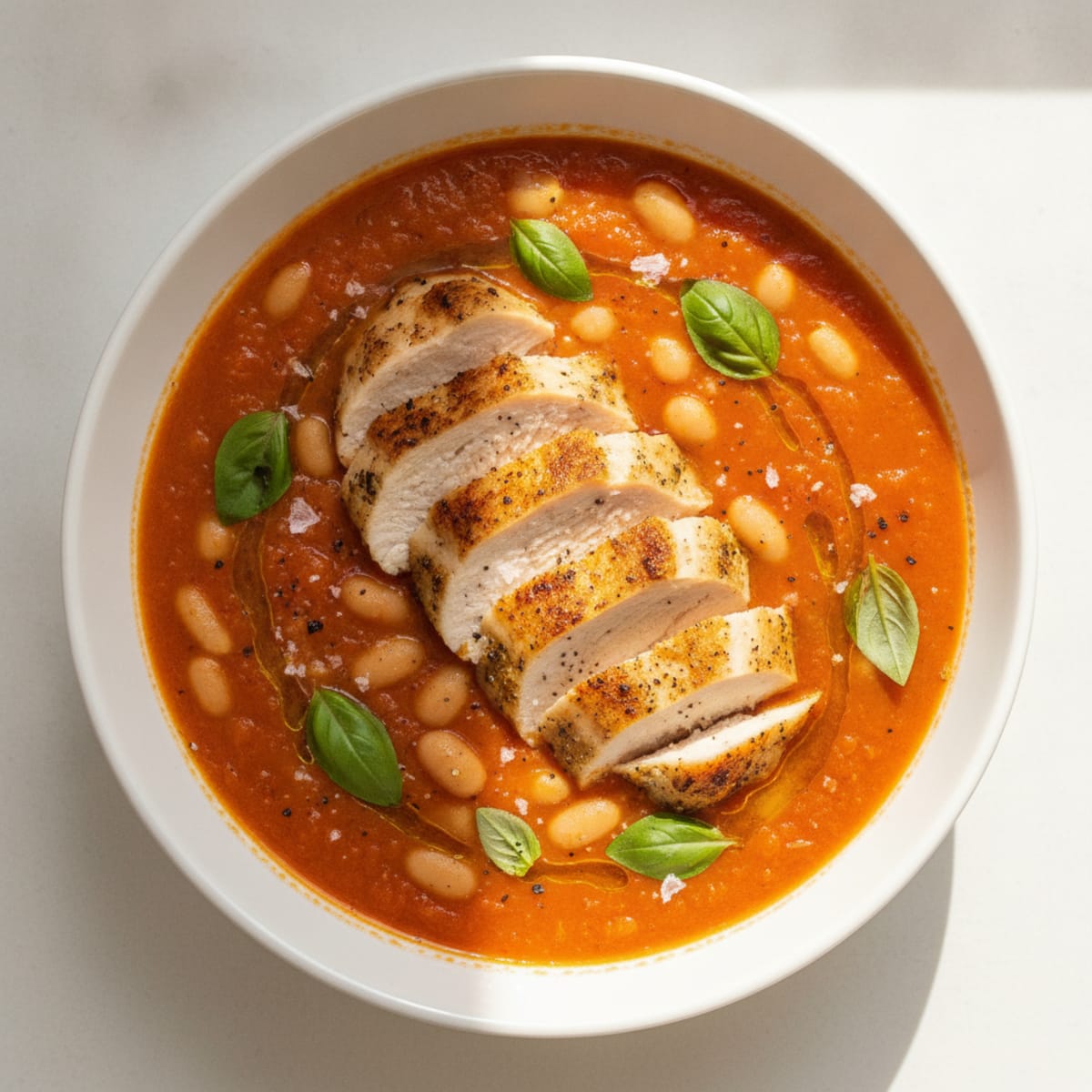 Roasted Tomato and Basil Soup