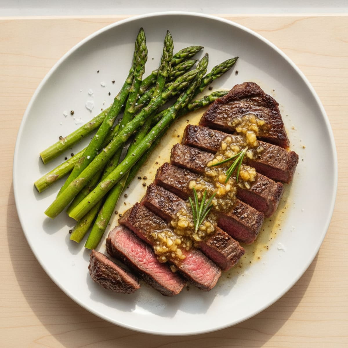 Pan-Seared Steak with Garlic Butter