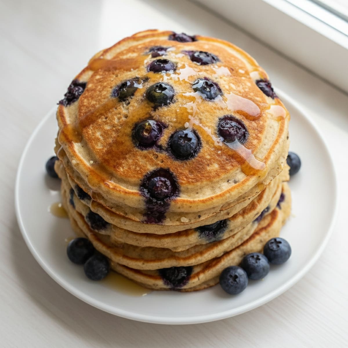 Fluffy Gluten-Free Blueberry Pancakes