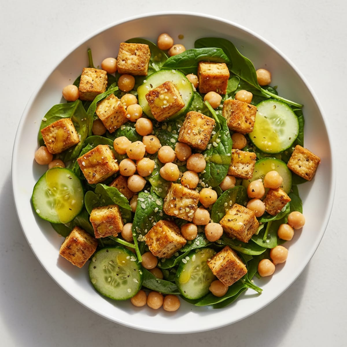 Lemon-Herb Chickpea Salad Bowl