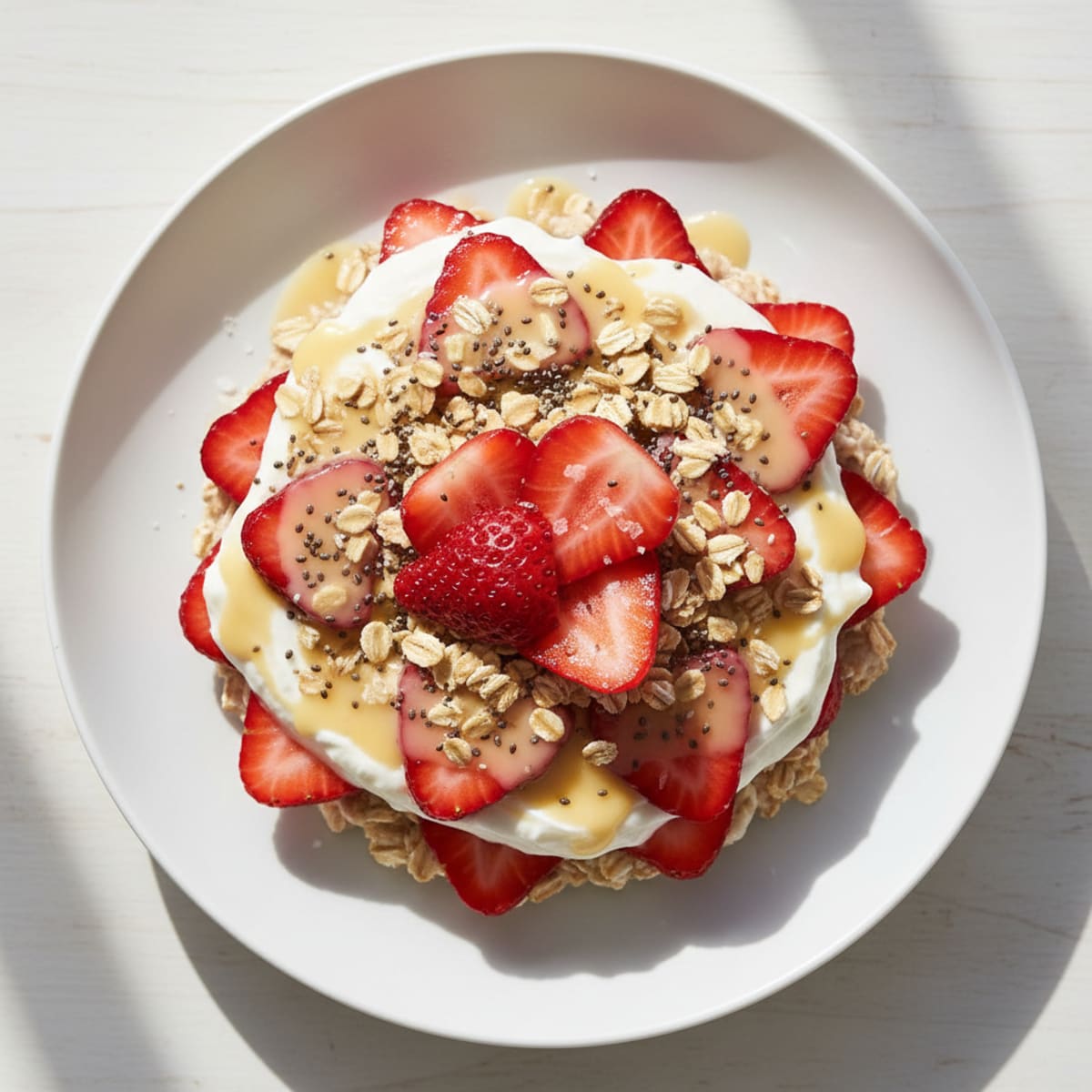 Strawberry Shortcake Overnight Oats