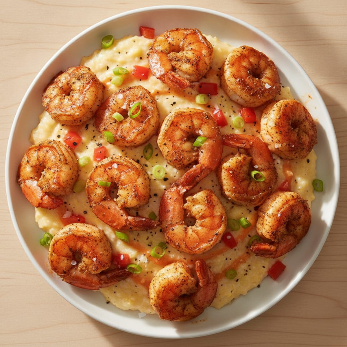 Cajun Shrimp with Creamy Grits