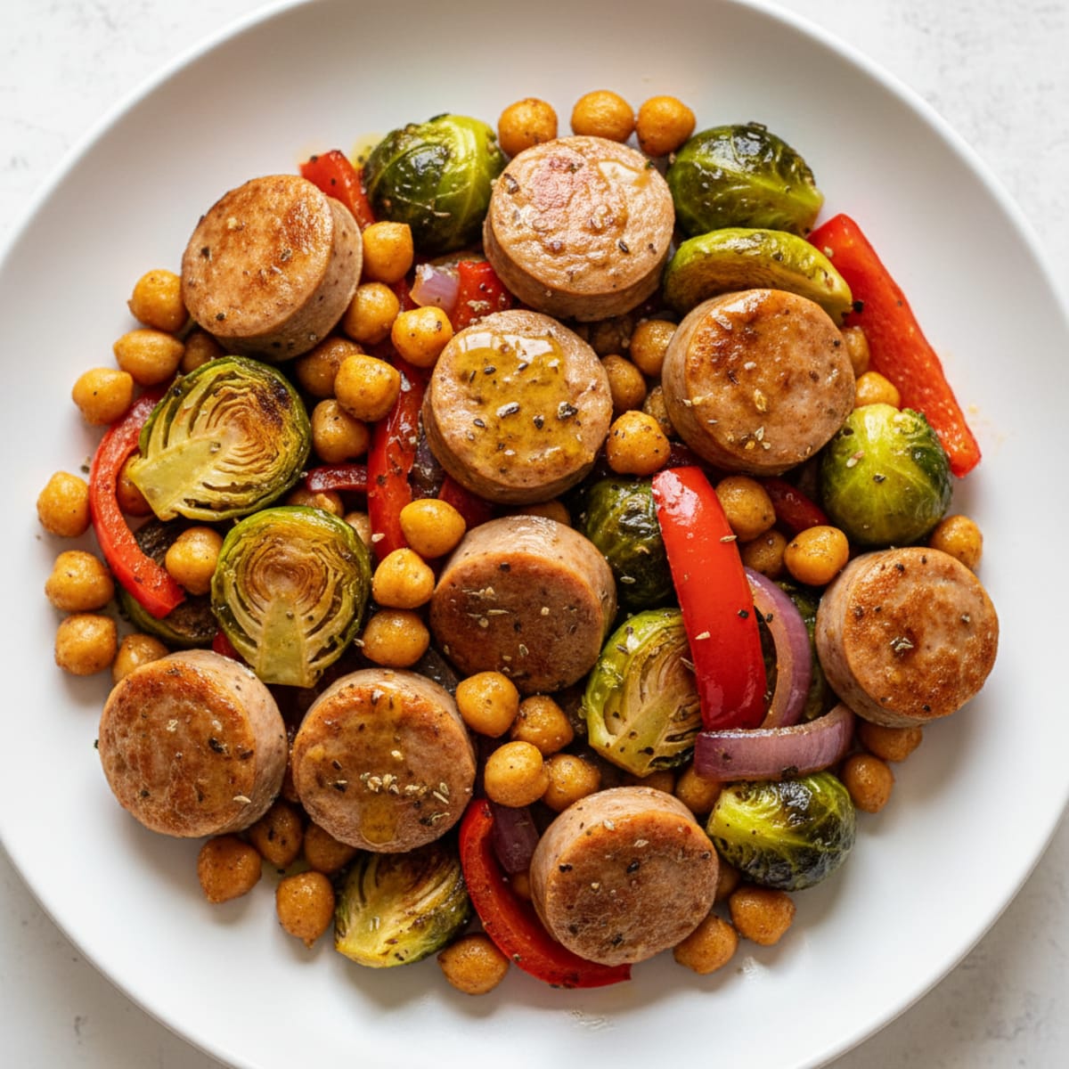 Chicken Sausage with Roasted Vegetables