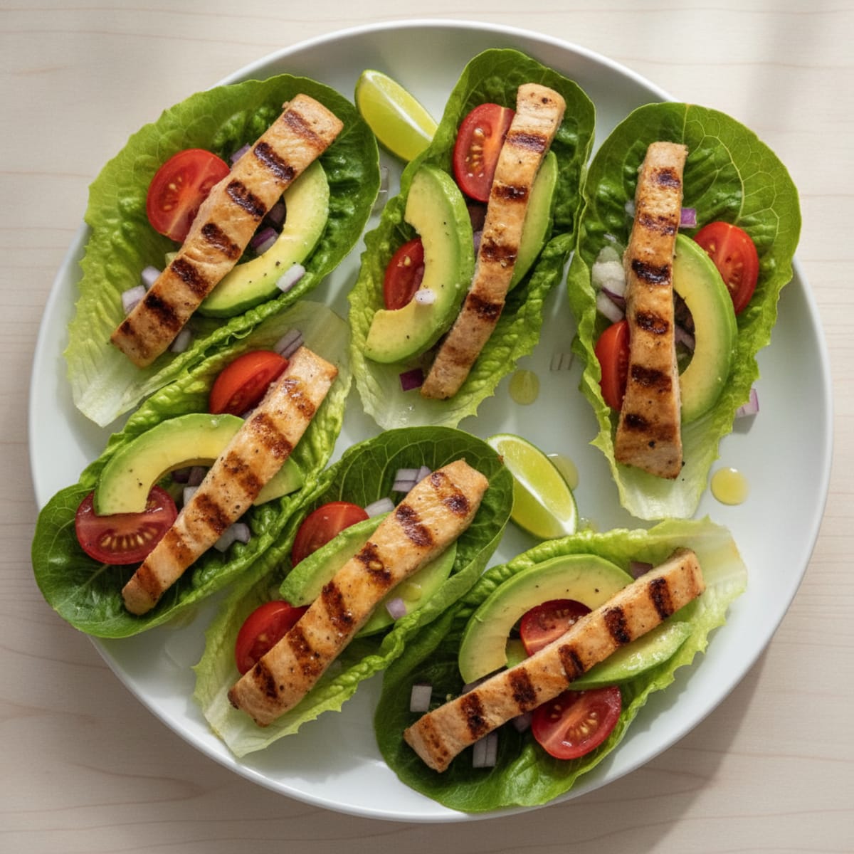 Grilled Turkey and Avocado Lettuce Wraps