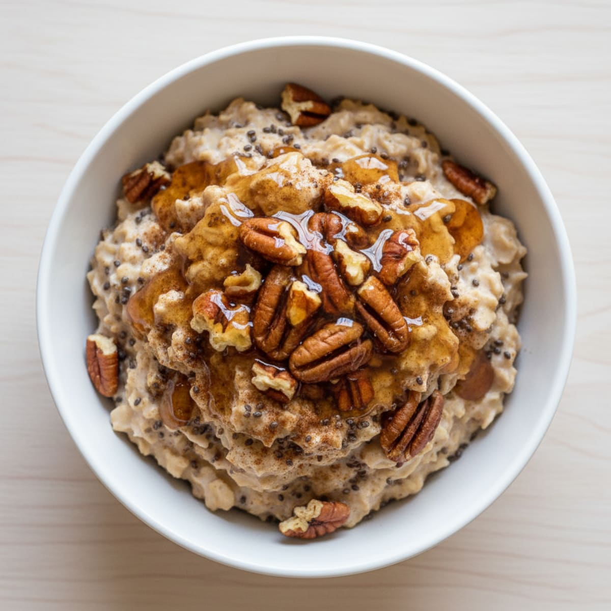 Maple Pecan Overnight Oats