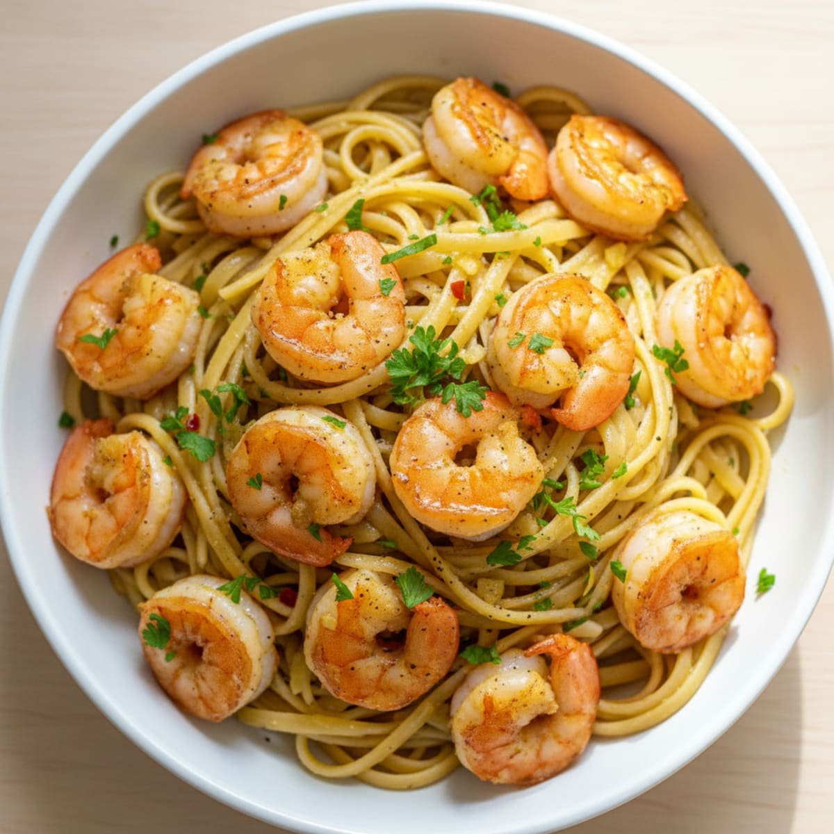 Garlic Shrimp Scampi Pasta