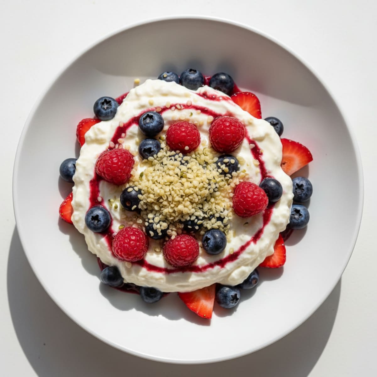 Greek Yogurt Protein Parfait with Mixed Berries