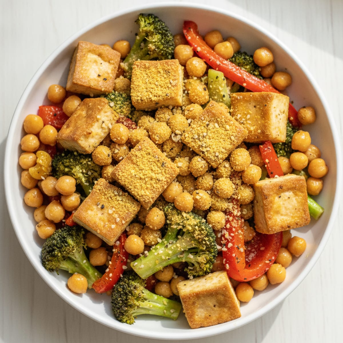 Roasted Vegetable and Chickpea Bowl