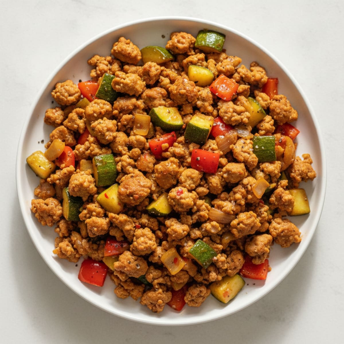 Savory Ground Turkey Skillet