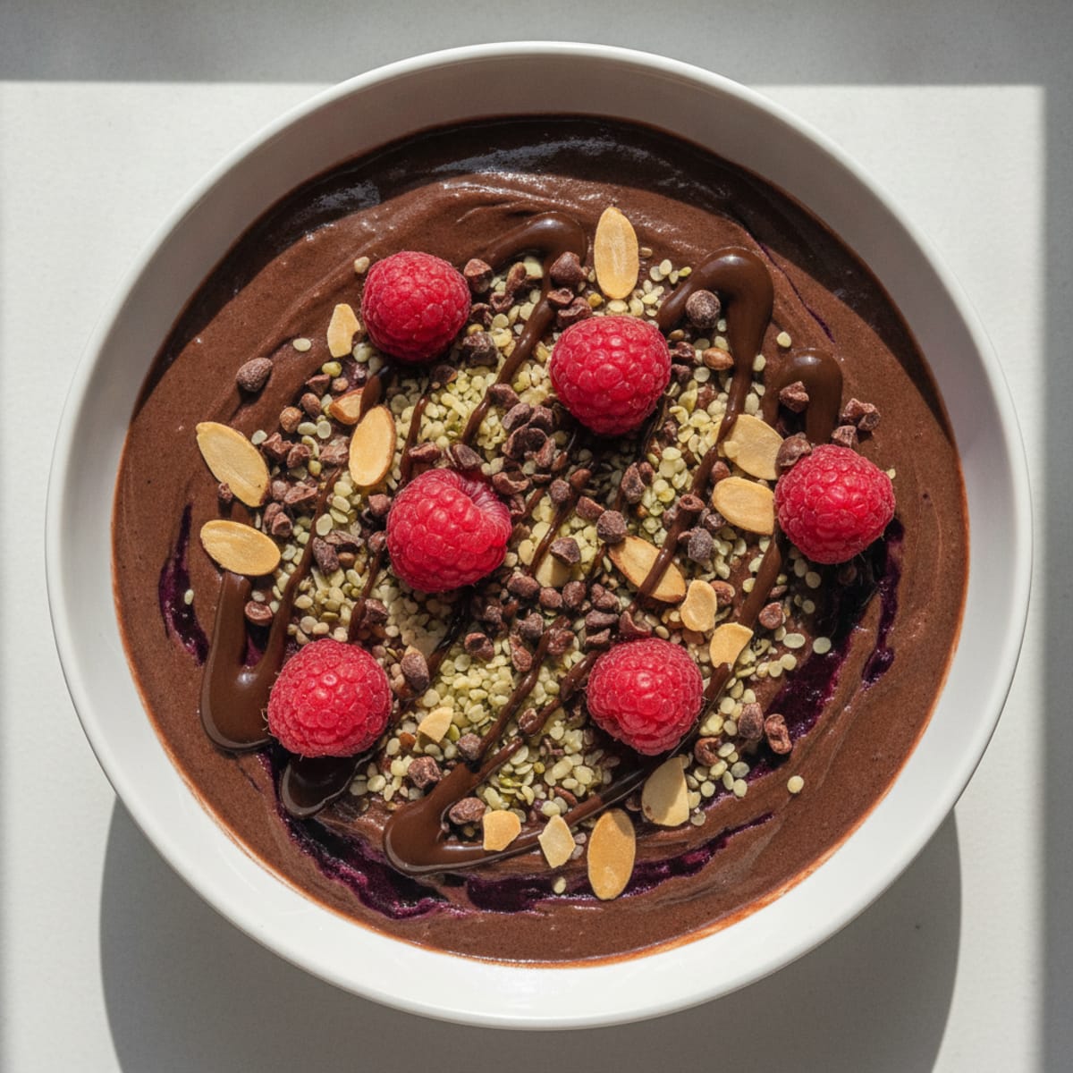 Berry Dark Chocolate Smoothie Bowl