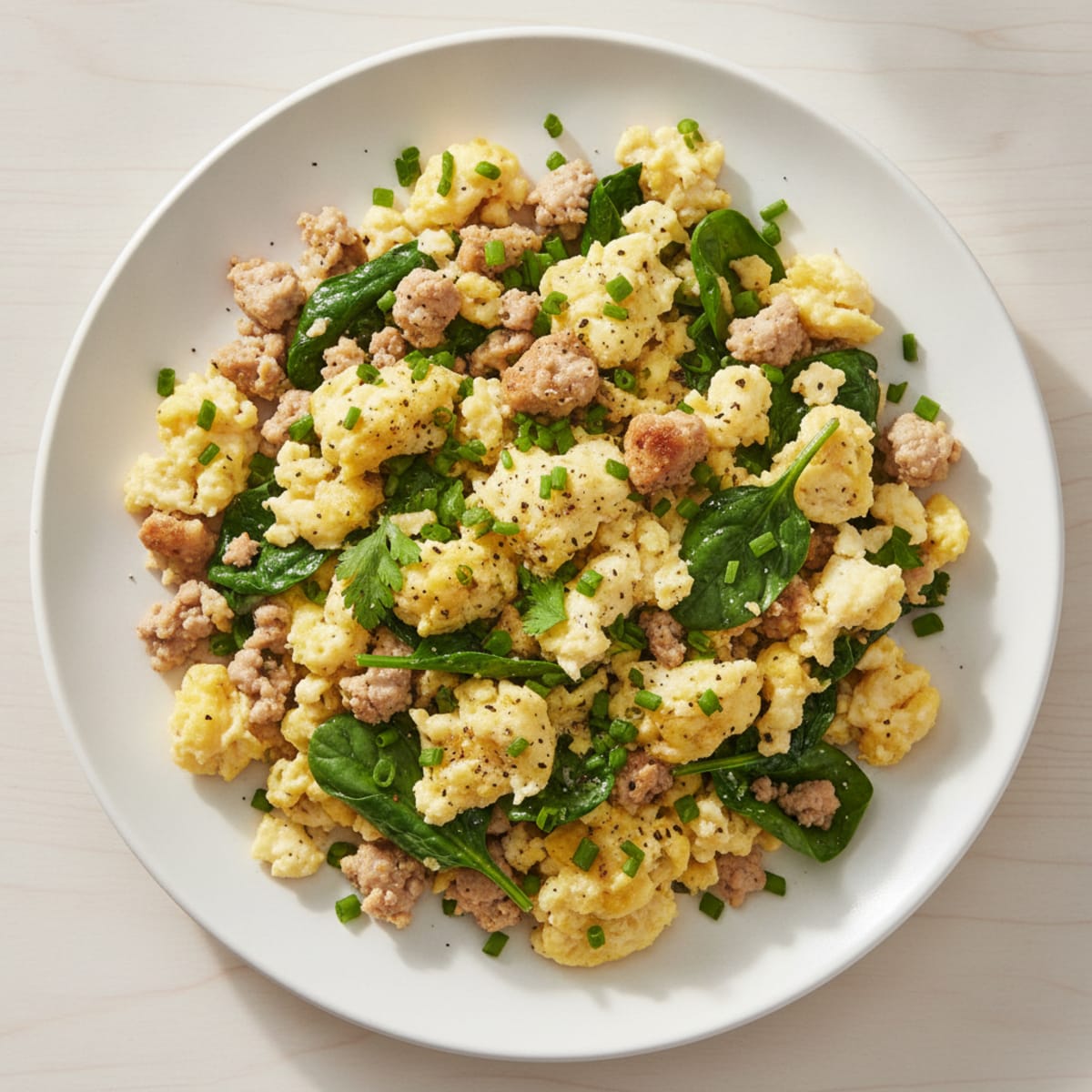 Hearty Morning Scramble with Fresh Herbs