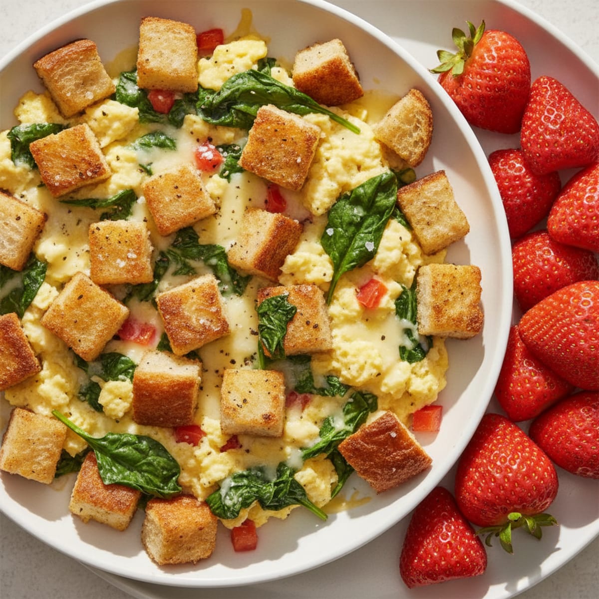 Sourdough Egg and Cheese Skillet