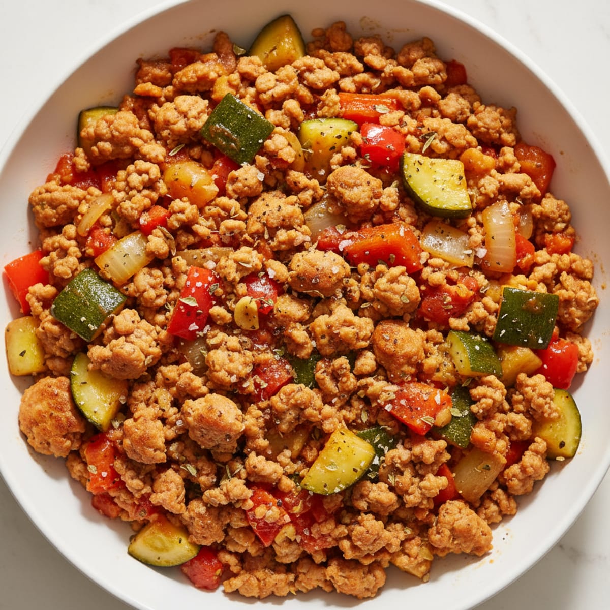 Ground Turkey and Vegetable Skillet