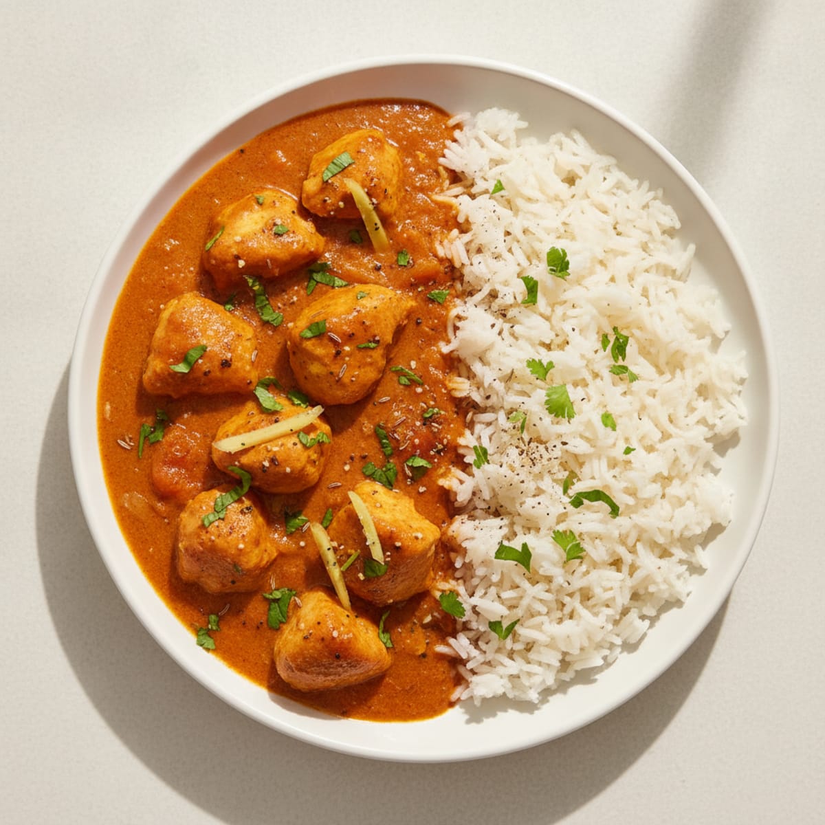 Spiced Butter Chicken with Basmati Rice
