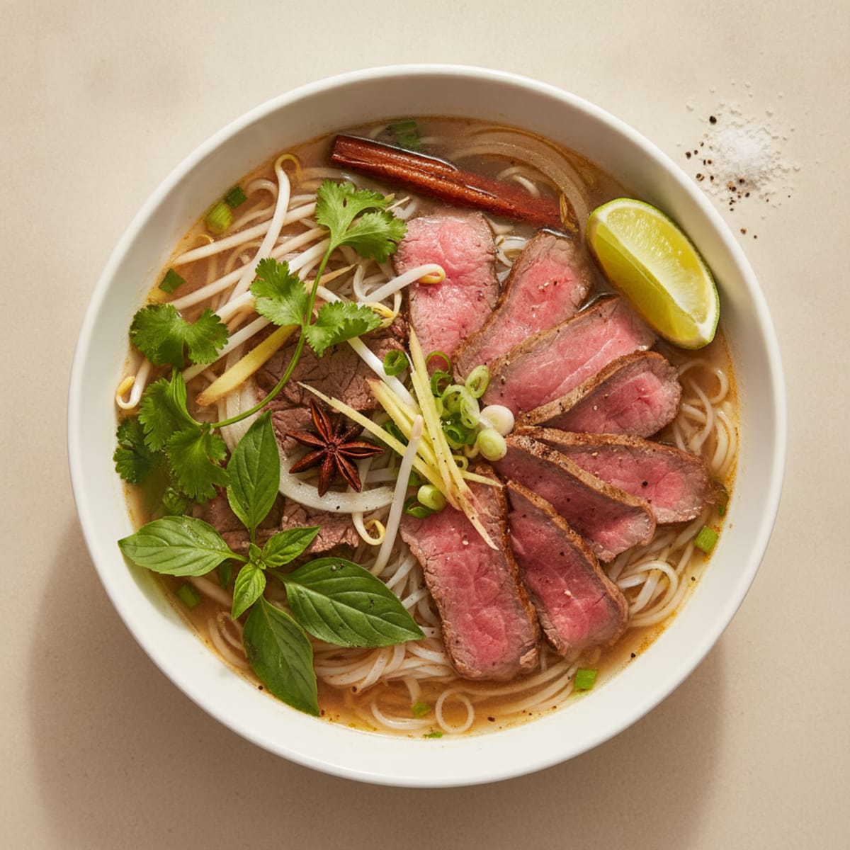 Vietnamese Beef Pho Noodle Soup