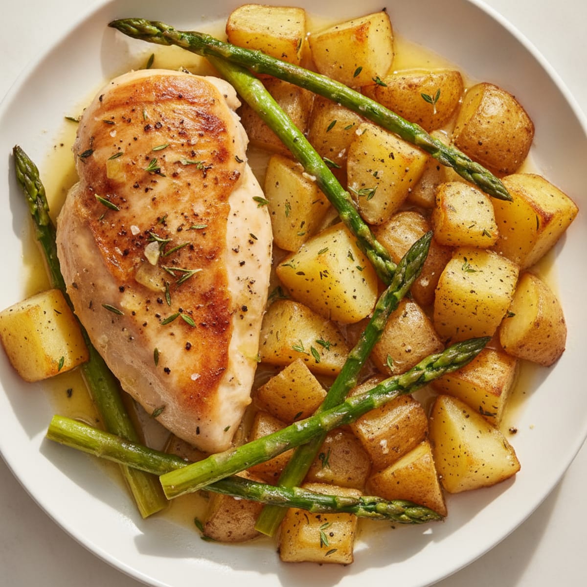 Lemon Herb Roasted Chicken and Potatoes