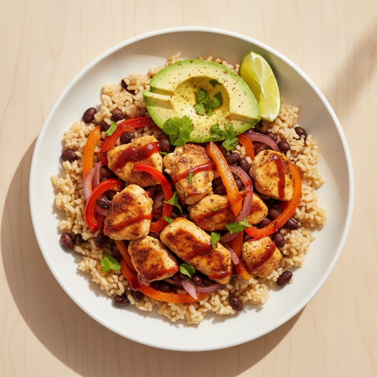Chicken and Black Bean Rice Bowl