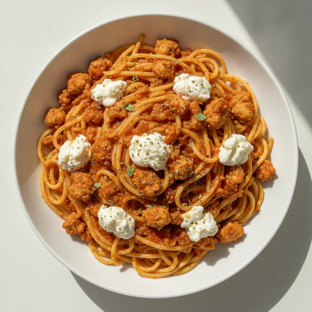 Creamy Chicken & Tomato Spaghetti