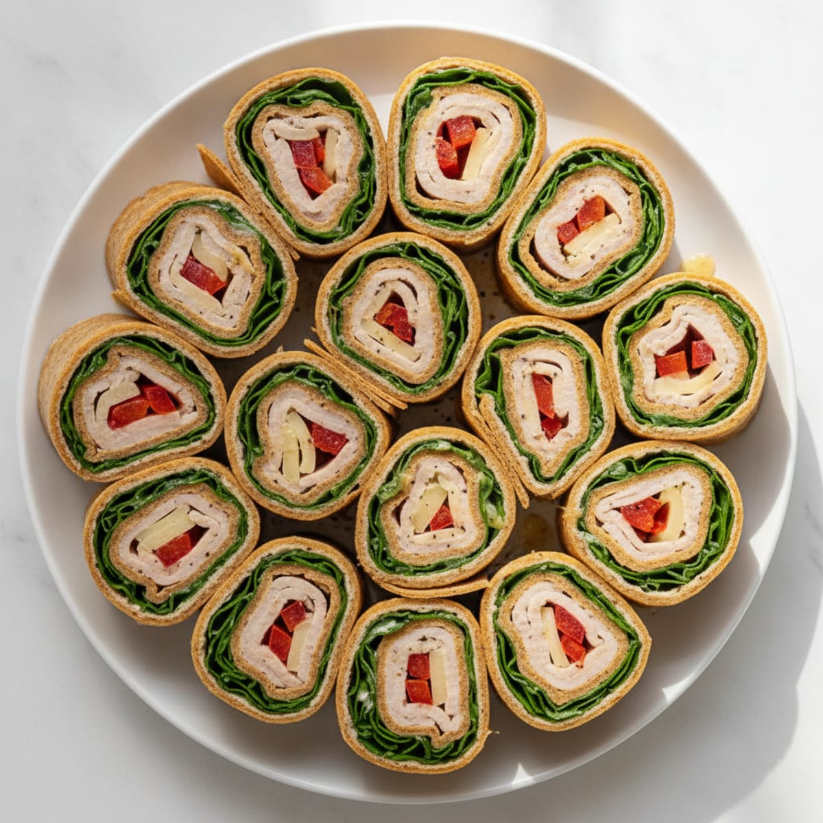 Turkey and Provolone Pinwheels
