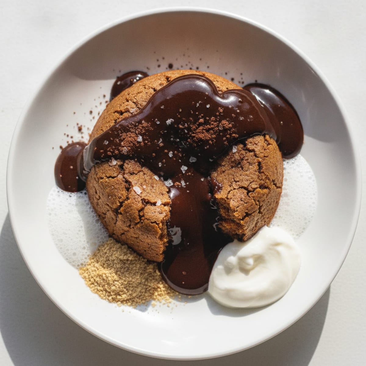 High-Protein Molten Chocolate Lava Cake
