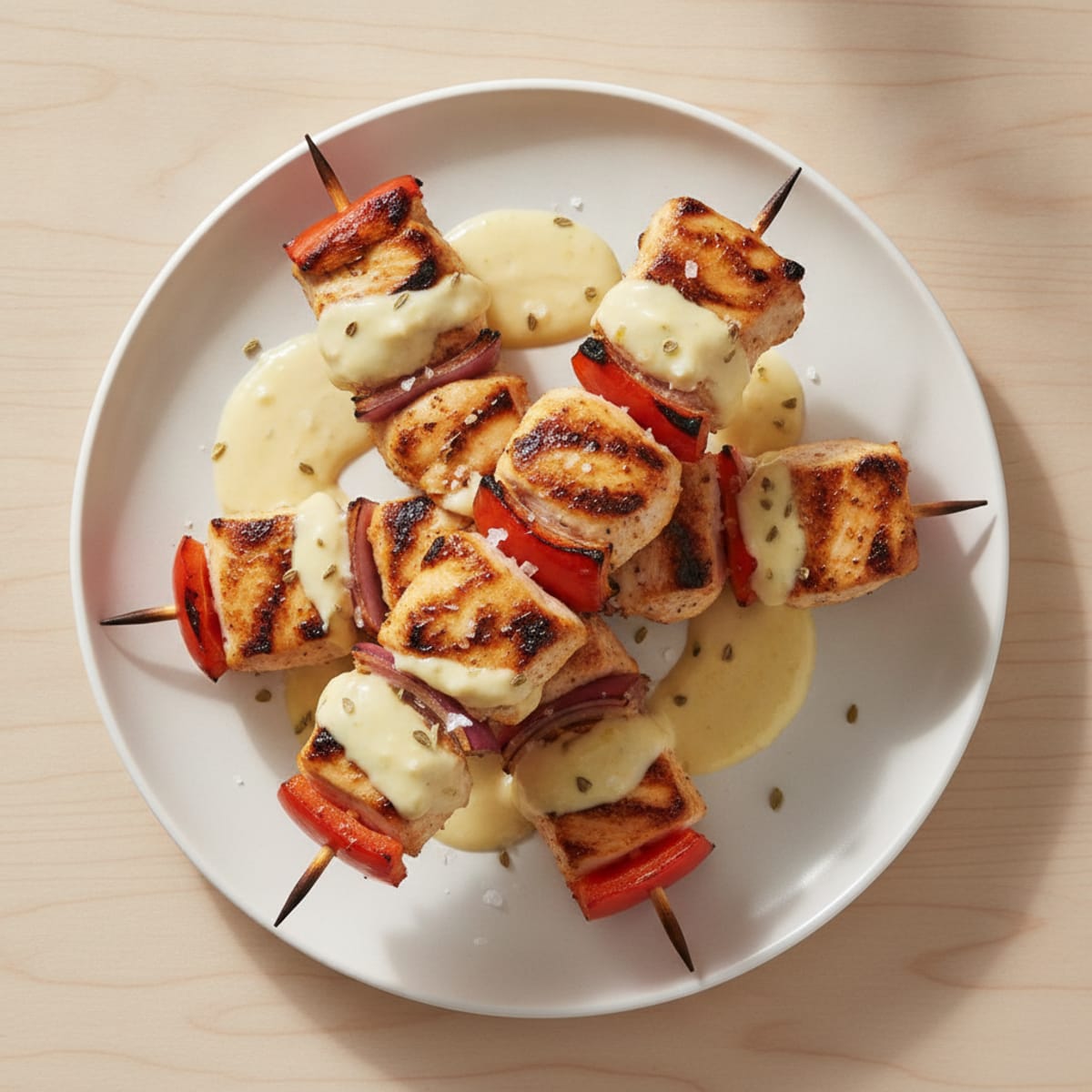 Greek Yogurt Marinated Chicken Skewers