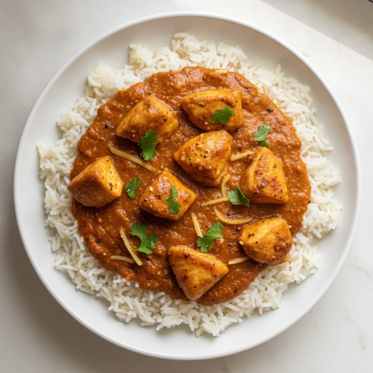 Spiced Butter Chicken with Basmati Rice