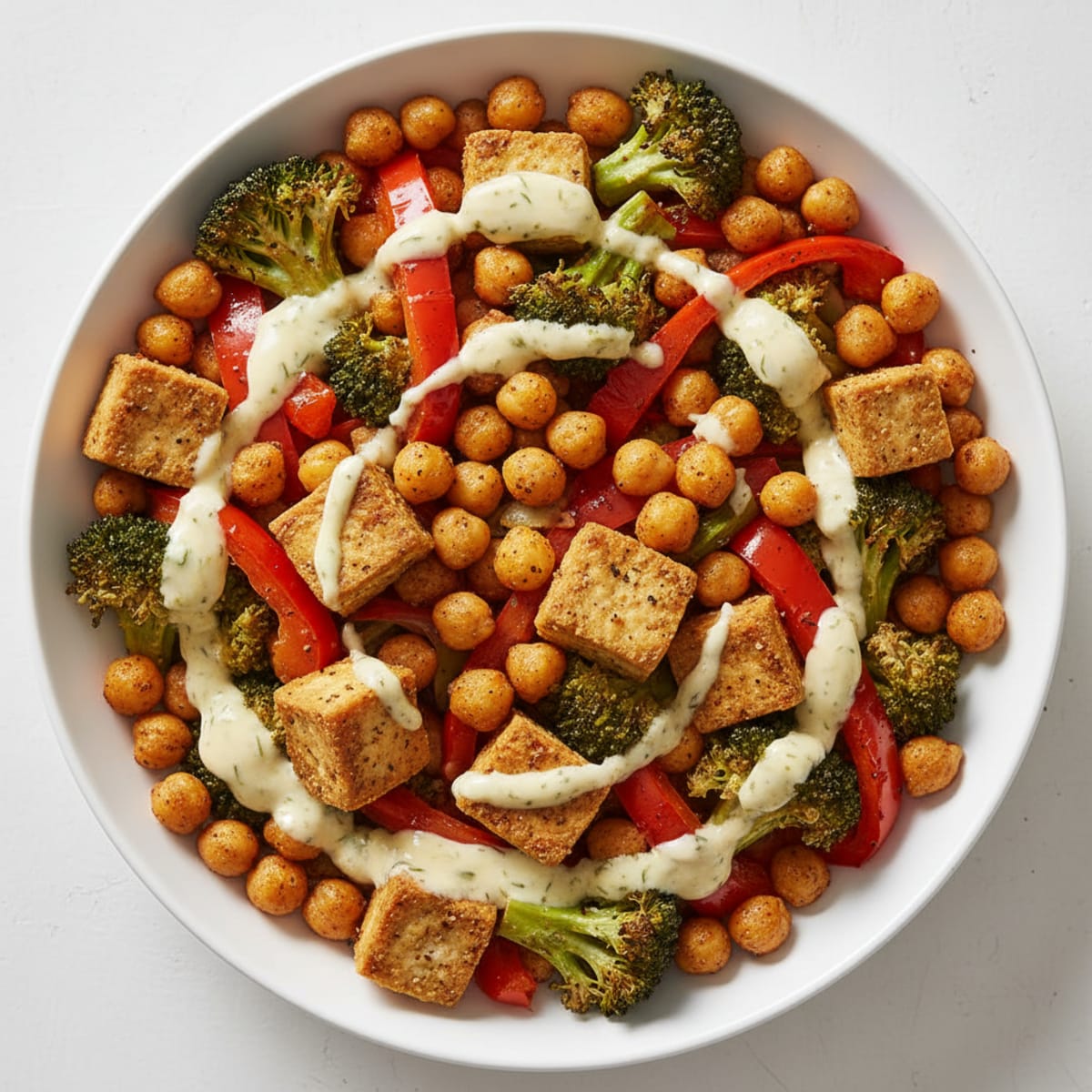 Roasted Vegetable and Chickpea Bowl