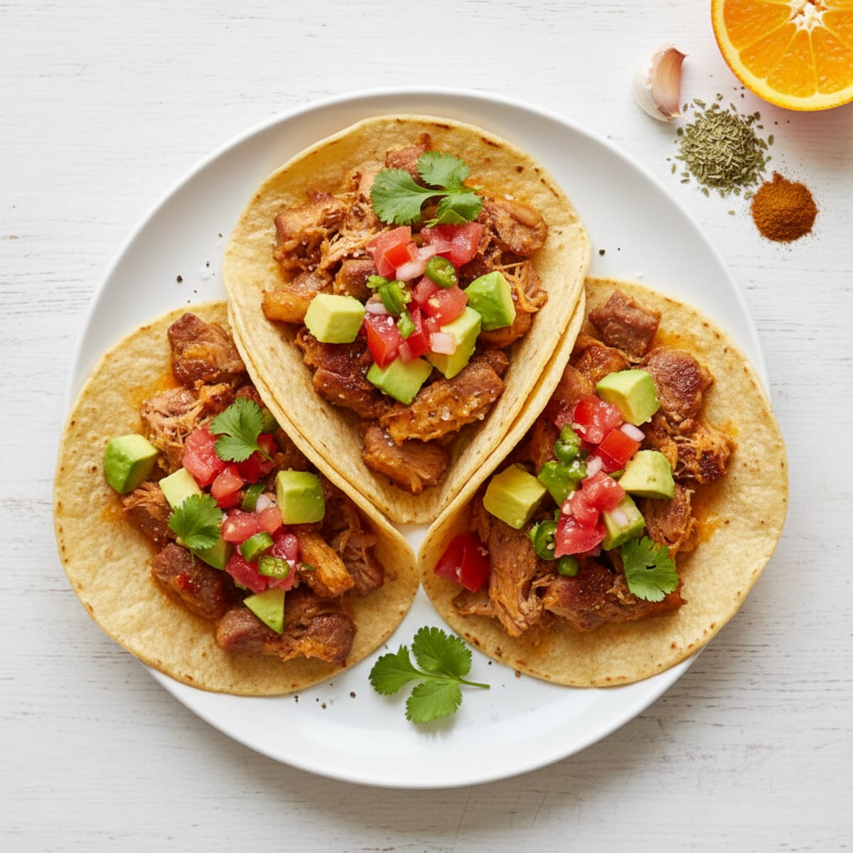 Slow-Cooked Pork Carnitas Tacos