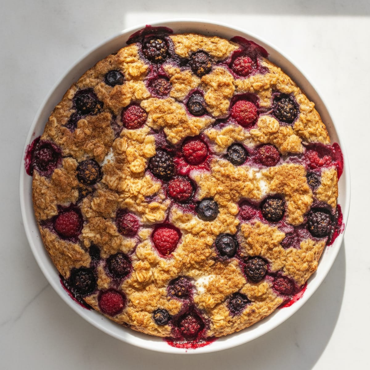 High-Protein Baked Berry Oatmeal