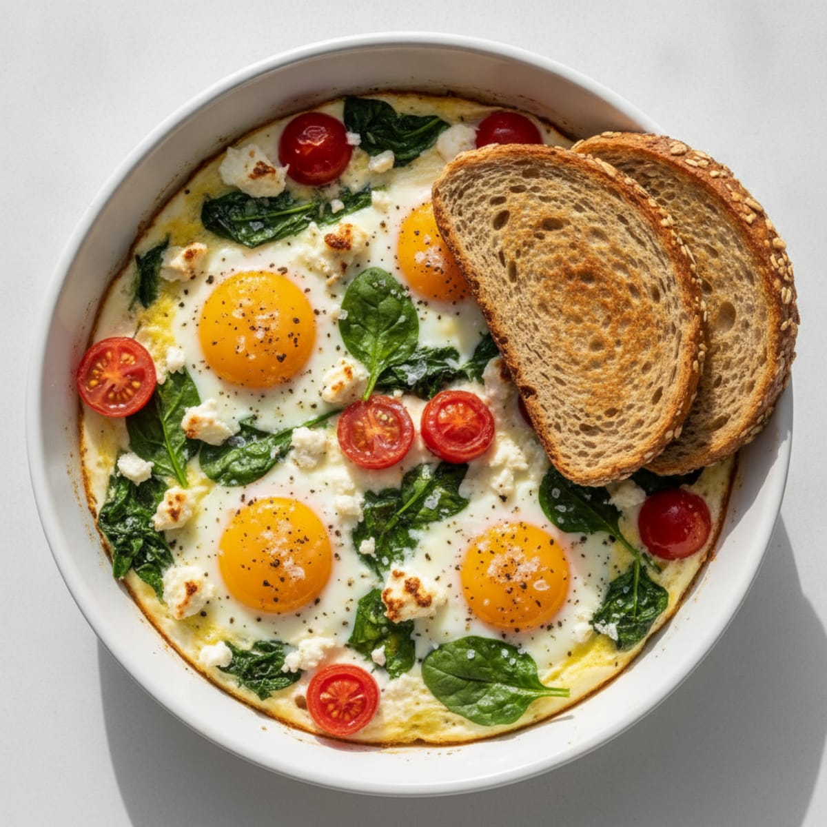 Baked Eggs in Toaster Oven