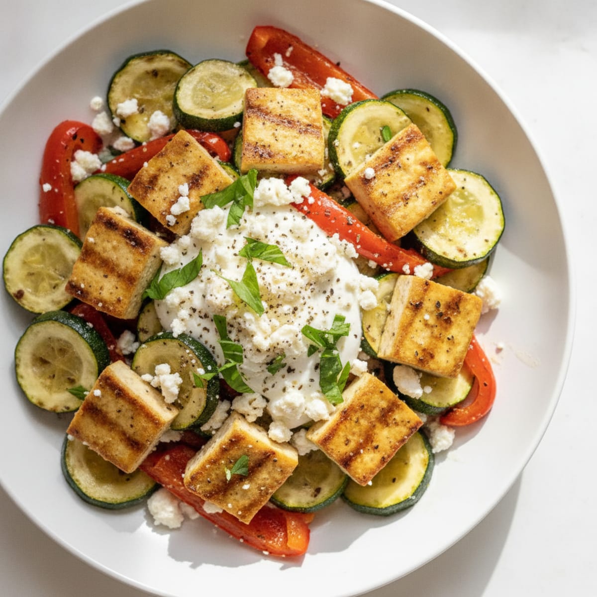 Roasted Vegetable and Feta Salad