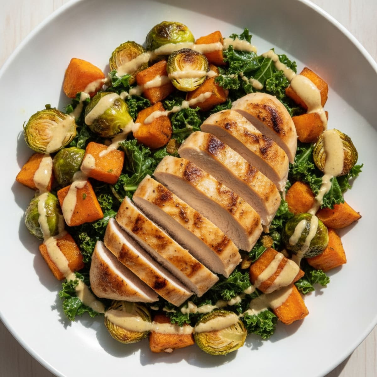 Chicken and Roasted Vegetable Harvest Bowl