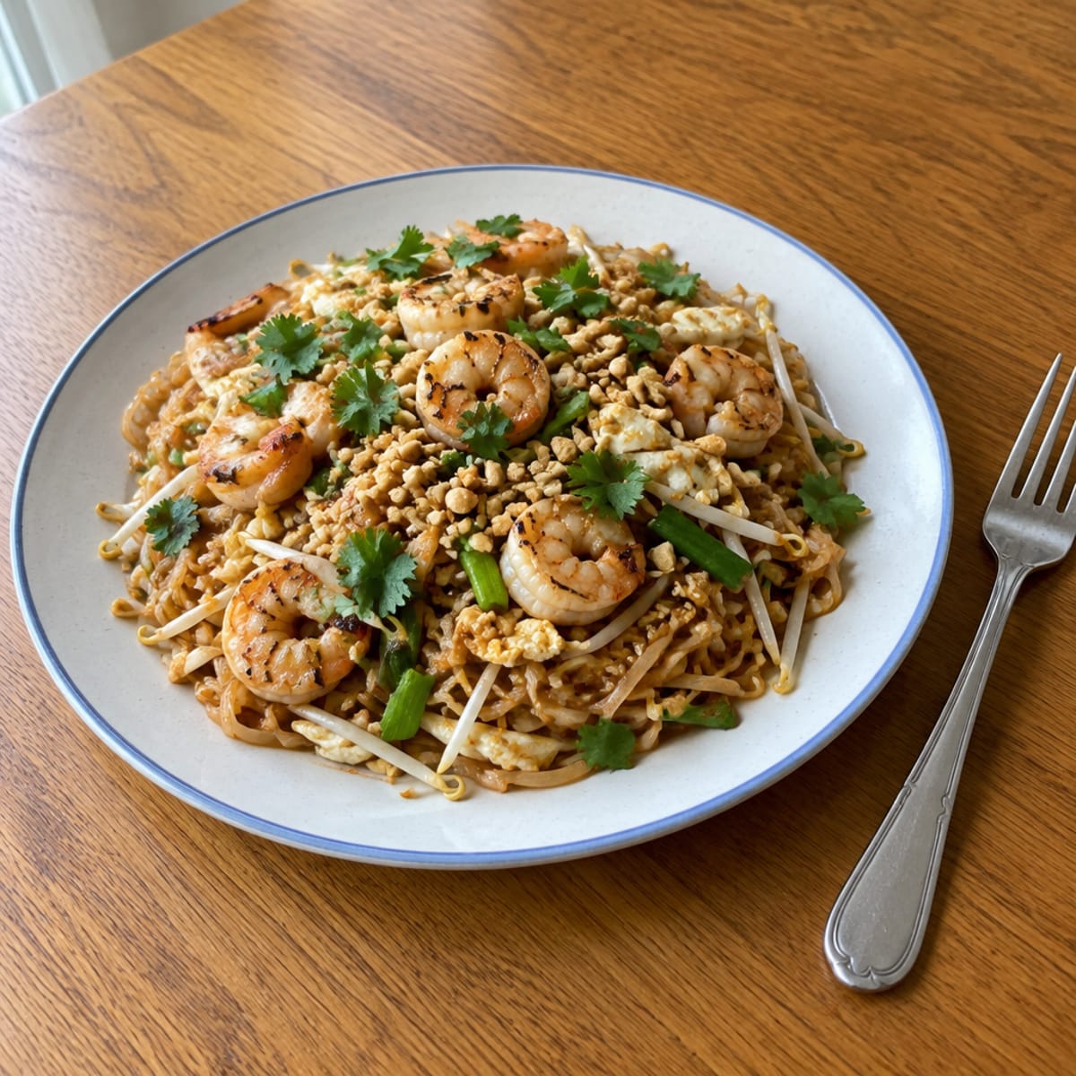 Shrimp pad Thai