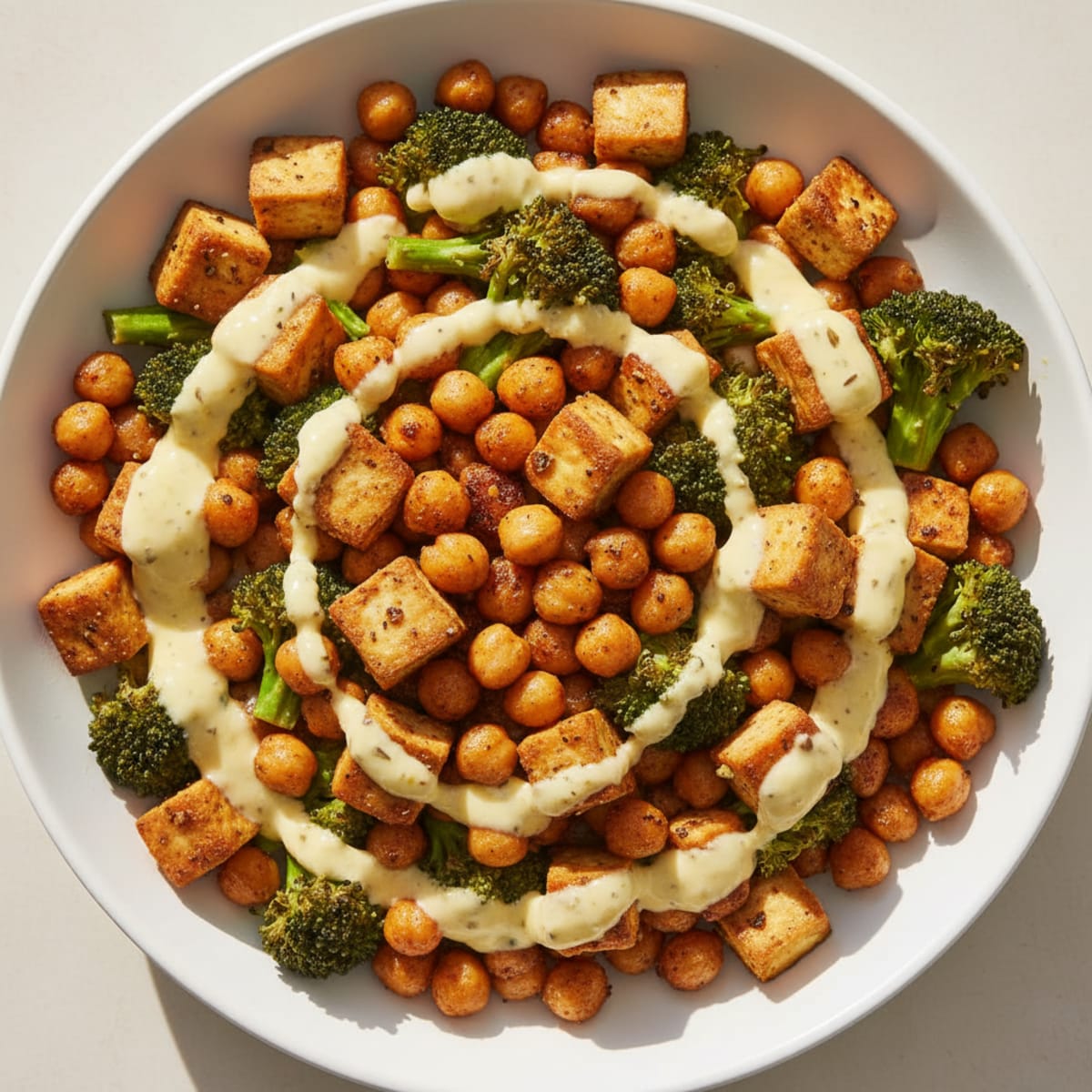Roasted Vegetable and Chickpea Bowl