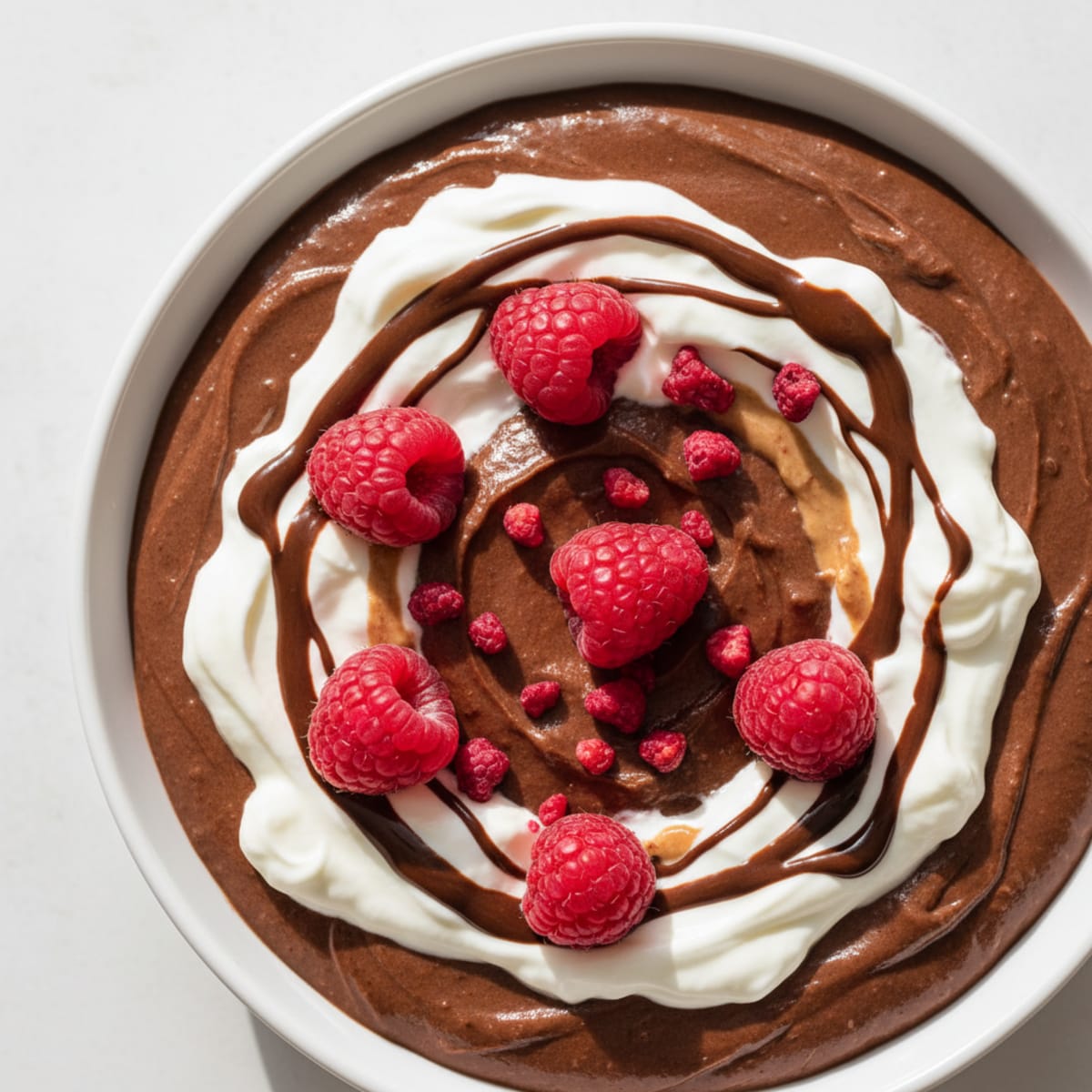 Silky Chocolate Protein Pudding with Greek Yogurt