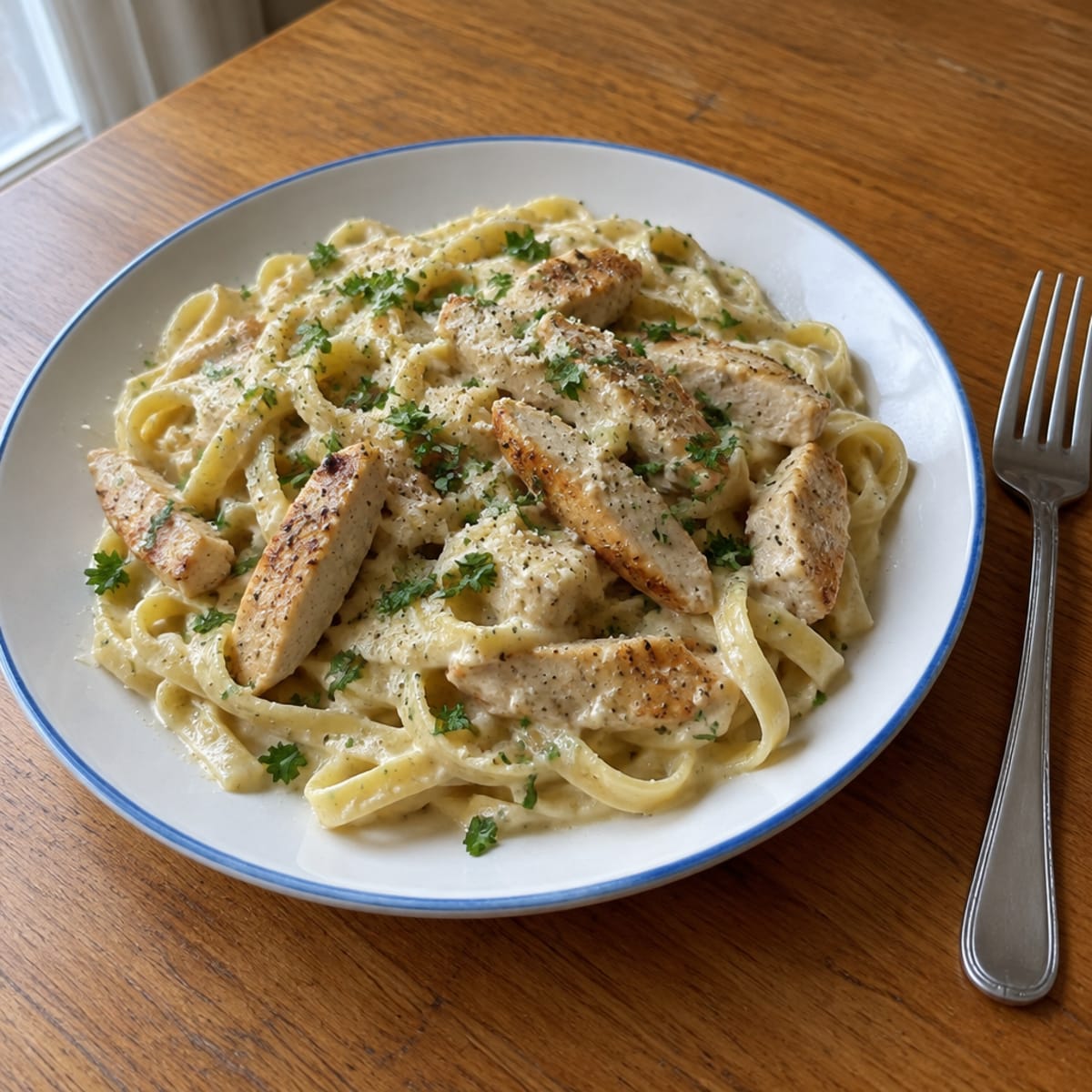 Chicken alfredo pasta