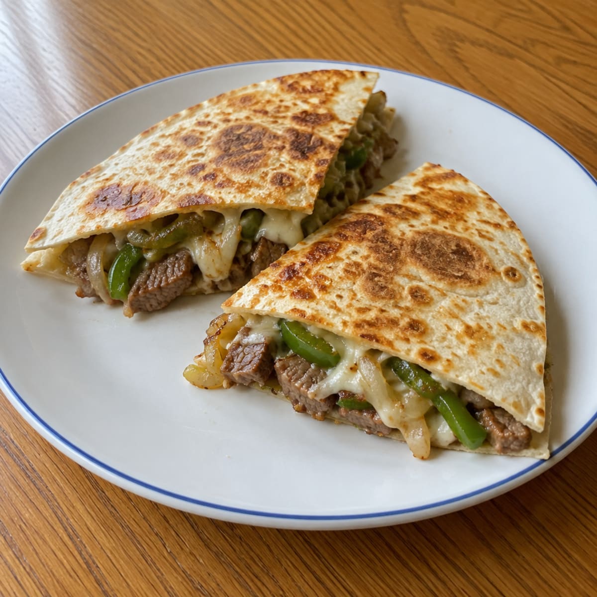 Steak and cheese quesadillas