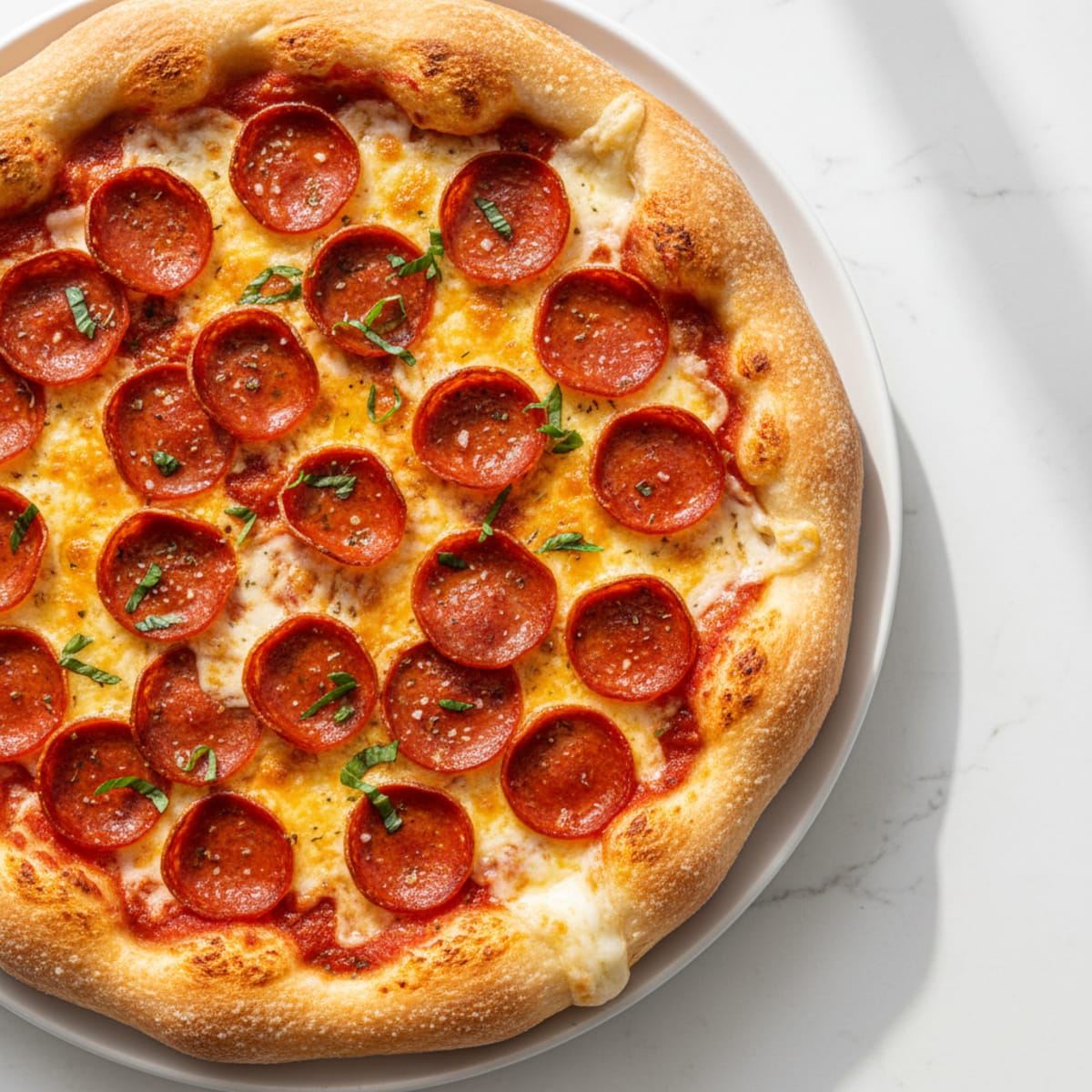 Stuffed Crust Pepperoni Pizza