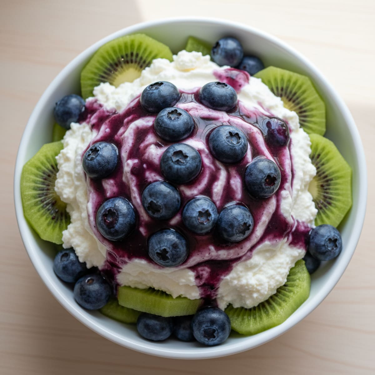 Kiwi Blueberry Protein Yogurt Parfait