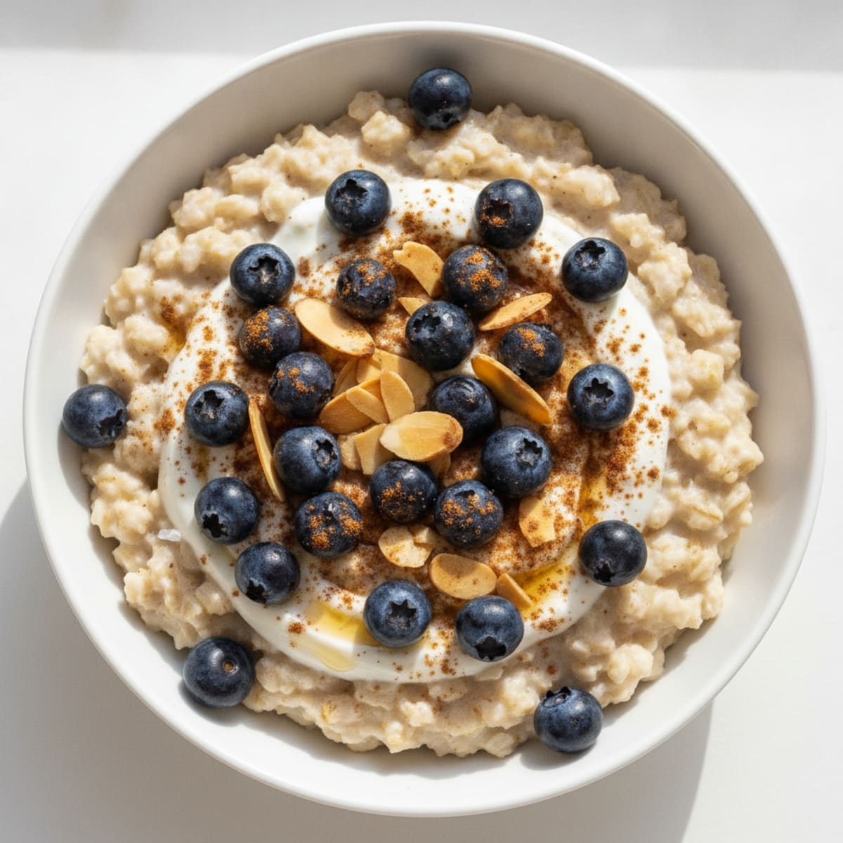 Hearty Berry-Almond Oatmeal Bowl
