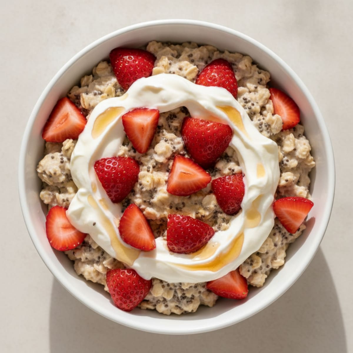Strawberry Shortcake Overnight Oats