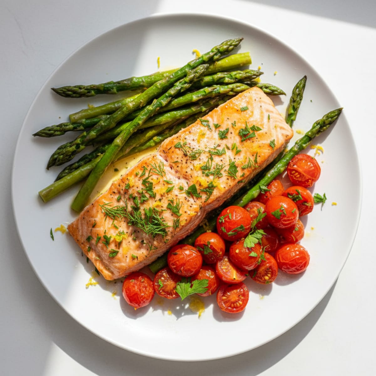 Sheet Pan Lemon Herb Salmon