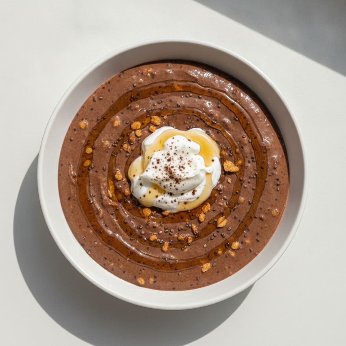 Silky Chocolate Protein Pudding with Greek Yogurt